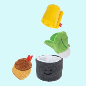 Bacon Box | 巨型紫菜包飯毛絨狗狗藏食玩具 - Image 4